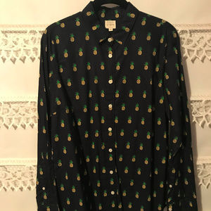 J. Crew Pineapple Button-Down